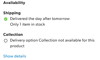 Why can't I choose the Collection option? – digitec Helpcenter